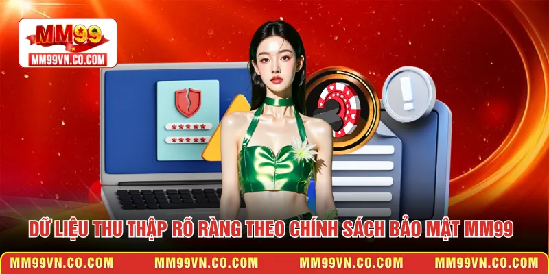 Dữ liệu thu thập rõ ràng theo chính sách bảo mật MM99